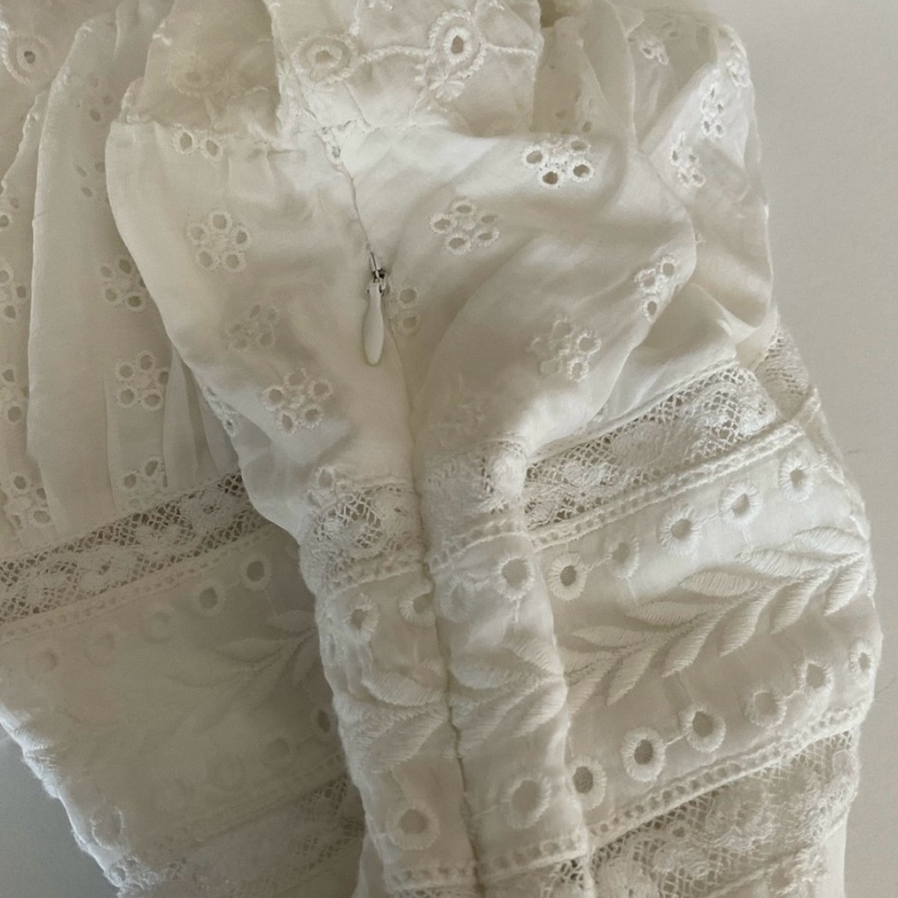Rare LoveShackFancy White Ryan Dress 6 - Picture 10 of 12